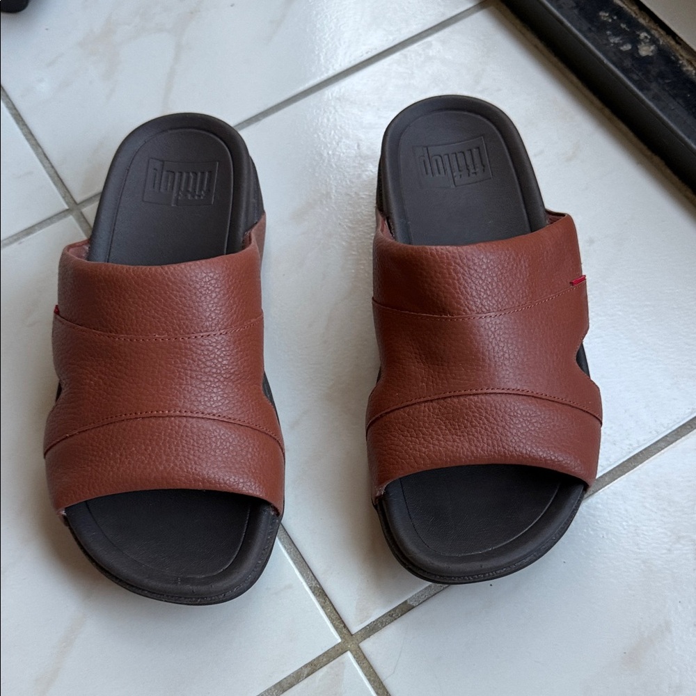 Fitflop Brown Slide Sandals